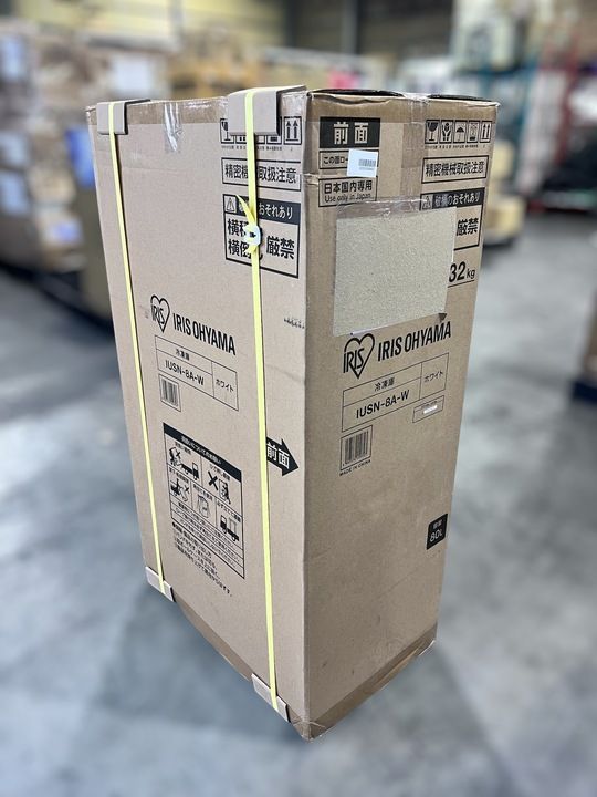 開封済 ♥品 アイリスオーヤマ スリム冷凍庫 80L IUSN-8A-W ホワイト WWW_KANDAIZUMI_COM