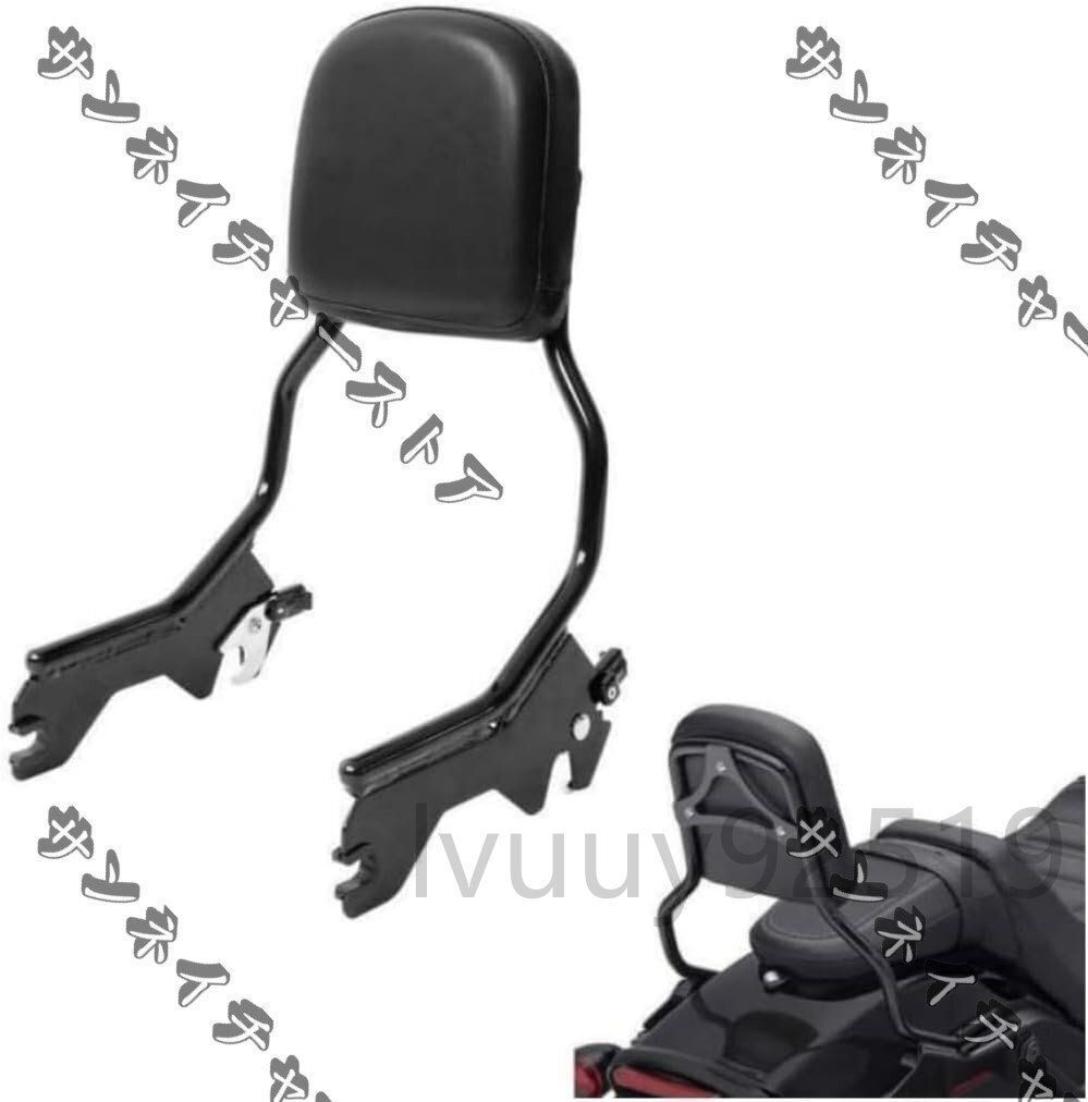 アップライト バックレスト パッド付き ハーレー ソフテイル スポーツ グライド FLSB ローライダー FXLR FXLRS 2018-2025 オー