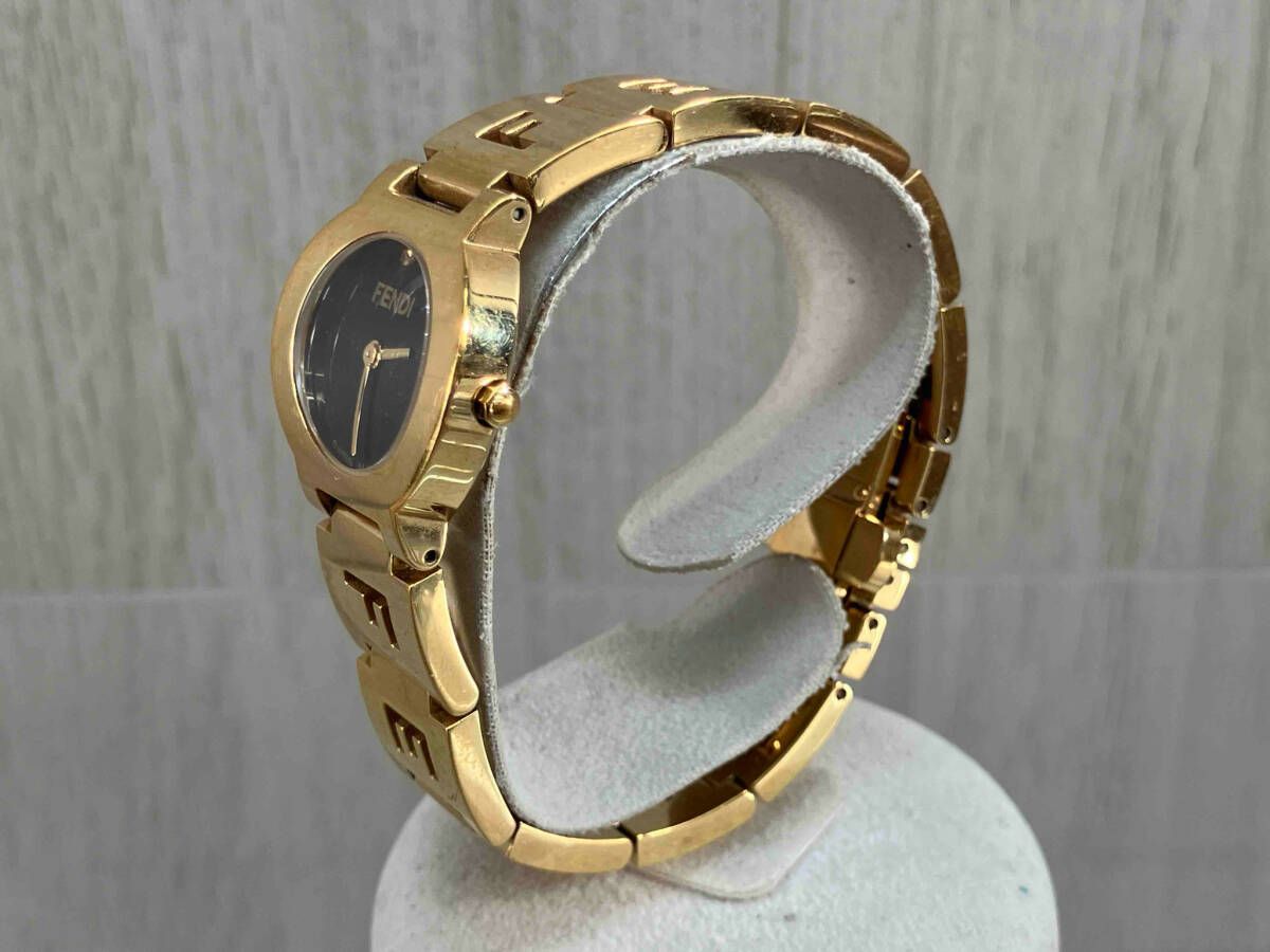 【稼動品】FENDI 3060L シェル文字盤 ロゴベルト ゴールド 腕時計 FENDI 3060L シェル文字盤 ロゴベルト ゴールド 腕時計 稼動品FENDI