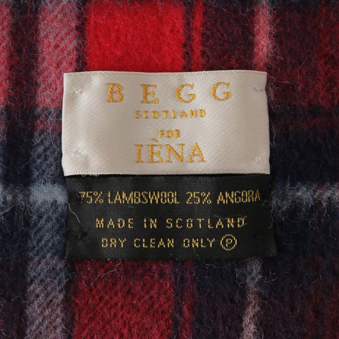 ALEX BEGG マフラー IENA別注 タータンチェックストール - メルカリ