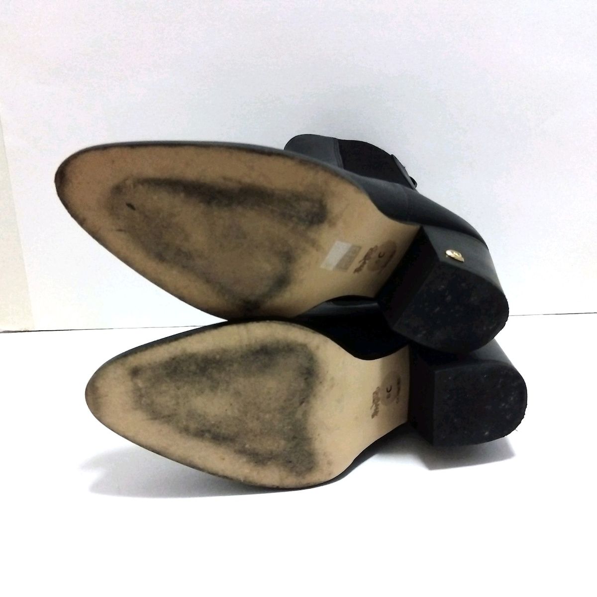 COACH コーチ ショートブーツ レディース - 黒 サイドゴア レザー KIN-KAAI_COM