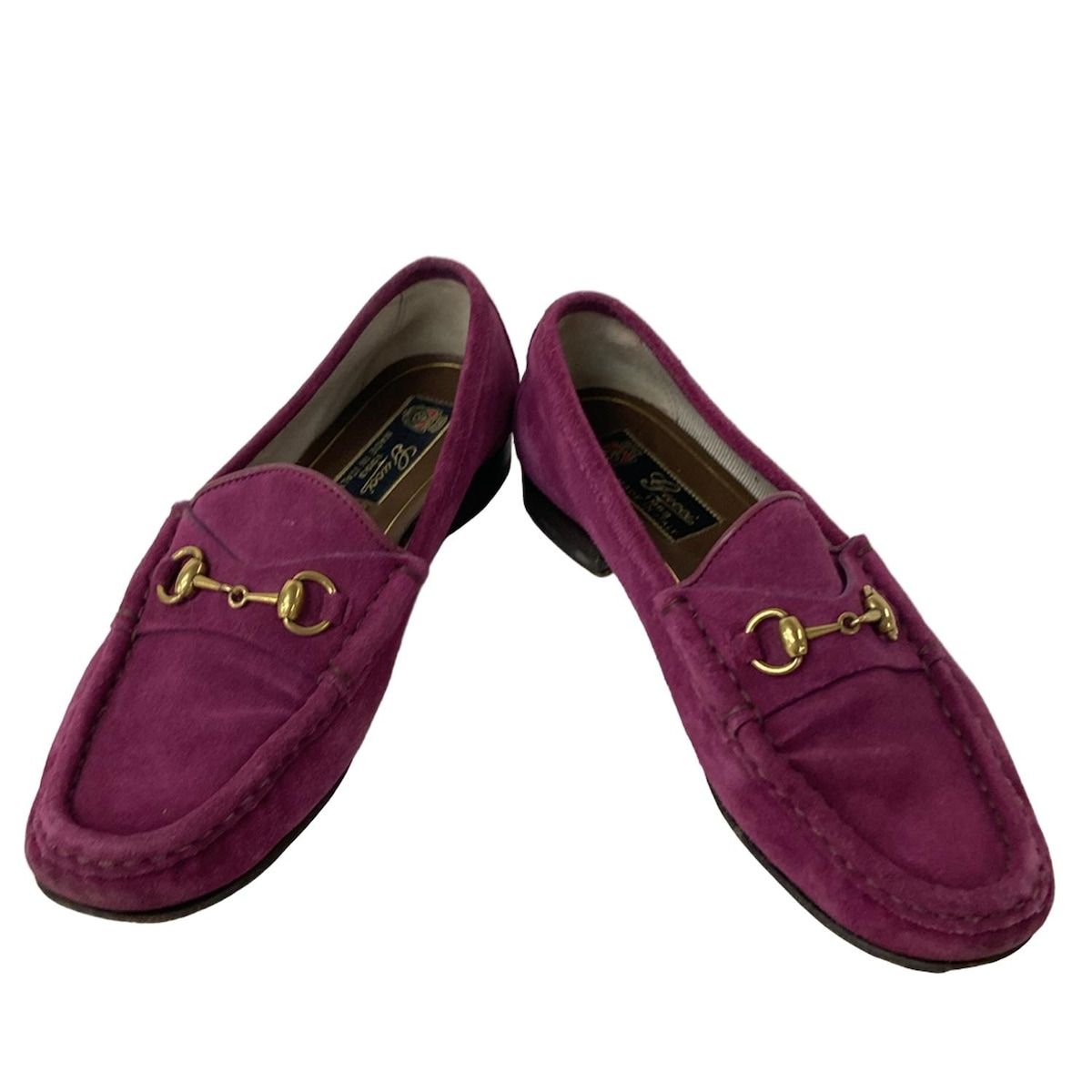 GUCCI(グッチ) ローファー 35 1/2 レディース - ピンク ホースビット