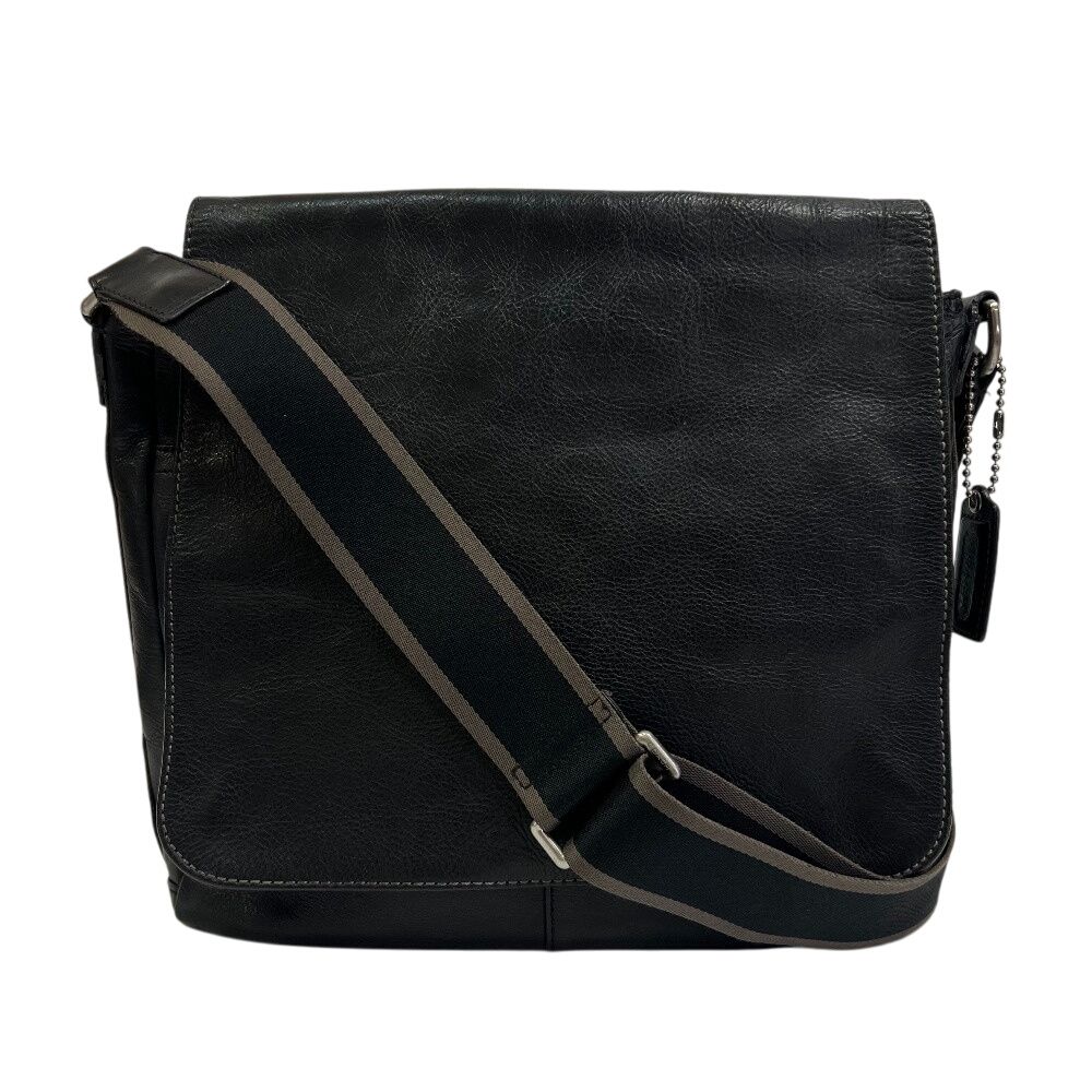 COACH　コーチ　ショルダーバッグ　斜め掛け　ロゴ型押し　F70555 COACH コーチ F70555 メンズ メッセンジャーレザーショルダー