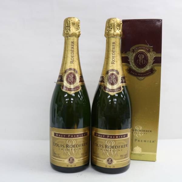 【2本セット】LOUIS ROEDERER（ルイロデレール）ブリュット プルミエ 旧 12％ 750ml X24F210228