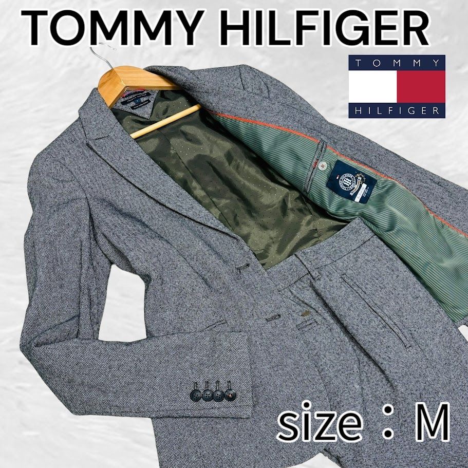 美品 トミーヒルフィガー TOMMY HILFIGER スーツ 2B セットアップ 