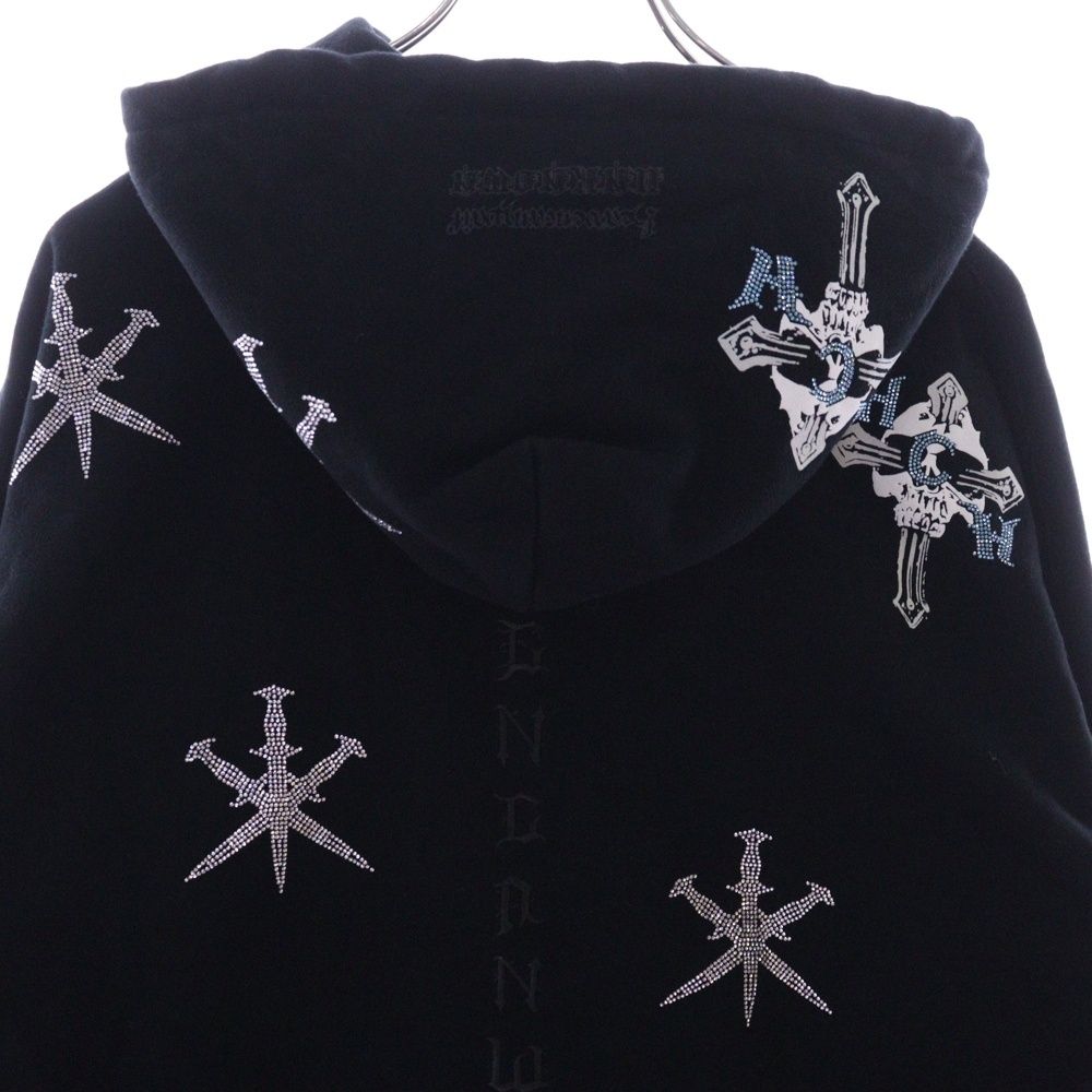 パーカー刺繍入り Left alone Left Alone レフトアローン パーカー グリーン系 刺繍 バック