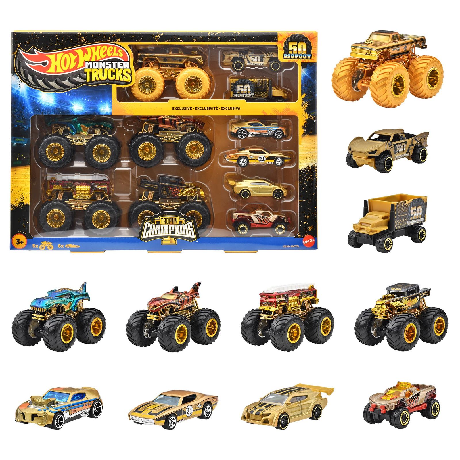 ホットウィール モンスタートラック ゴールド4種セット 希少!! 新品 ホットウィール(Hot Wheels) モンスタートラック ビッグフット