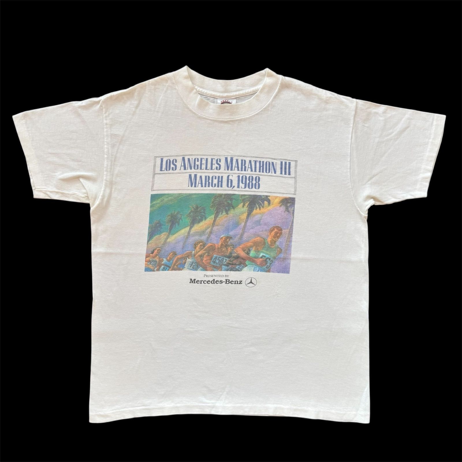 80s Los Angeles ロサンゼルス マラソン USA製 アートTシャツ