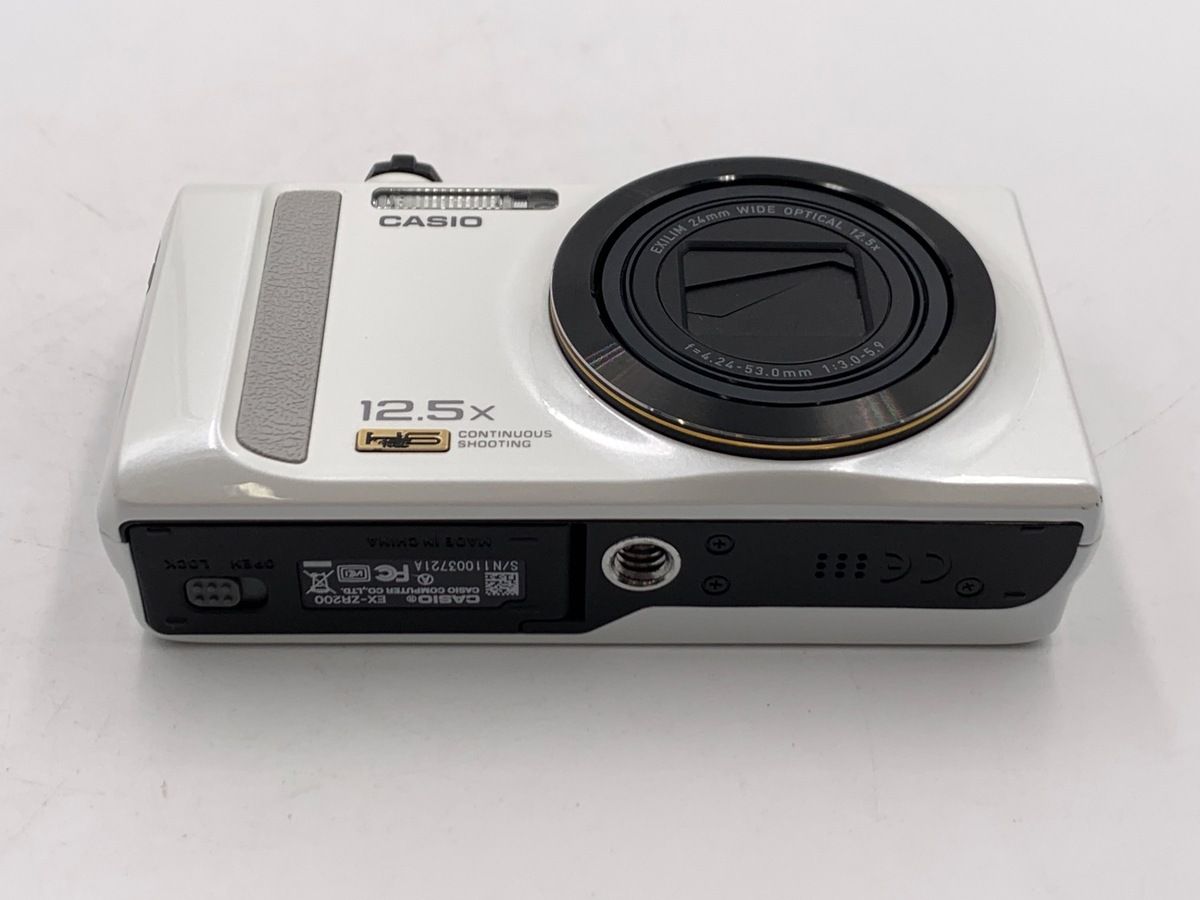 CASIO EX-ZR200 ホワイト EX-ZR200 - HIGH SPEED - Digital Cameras - CASIO