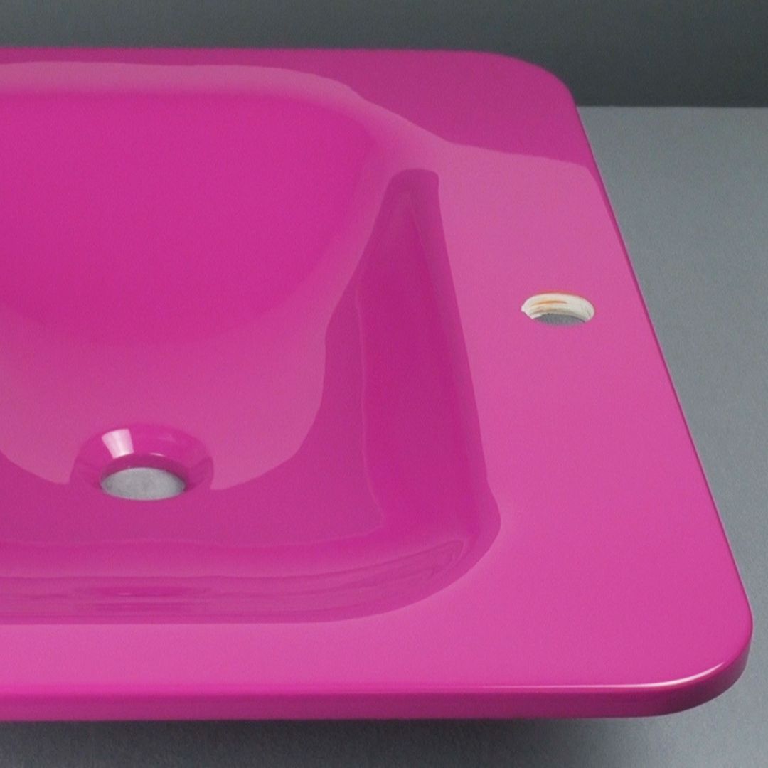 カクダイ 角型洗面器 パープルピンク #MR-493220P カクダイ #MR-493220P 角型洗面器⁄⁄パープルピンク KAKUDAI カクダイ