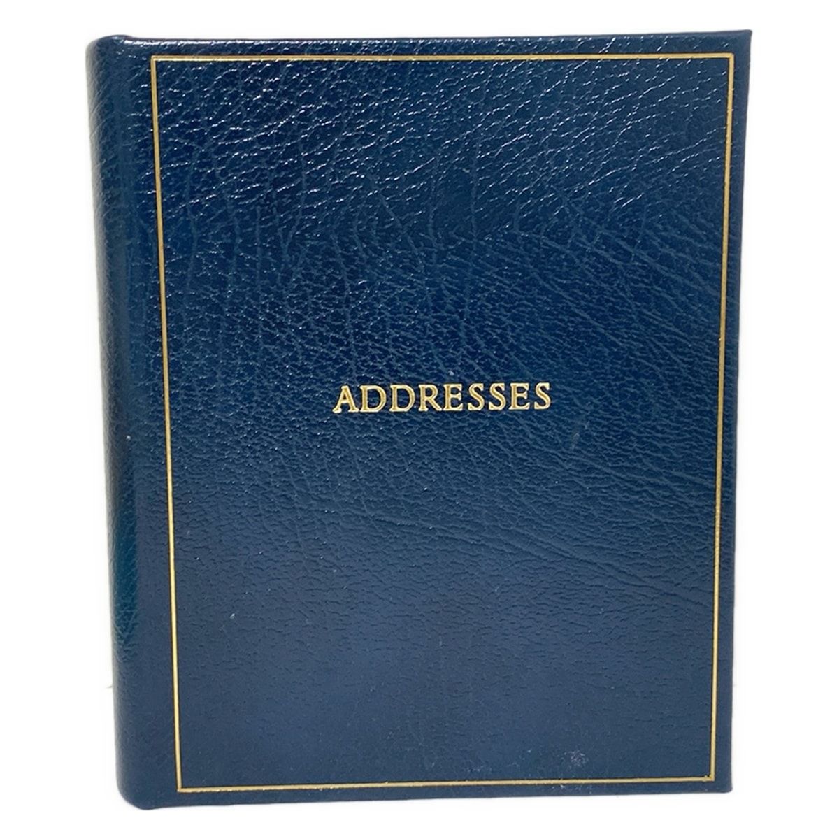 SMYTHSON スマイソン 手帳 - ダークネイビー アドレスブック|3穴バインダー レザー