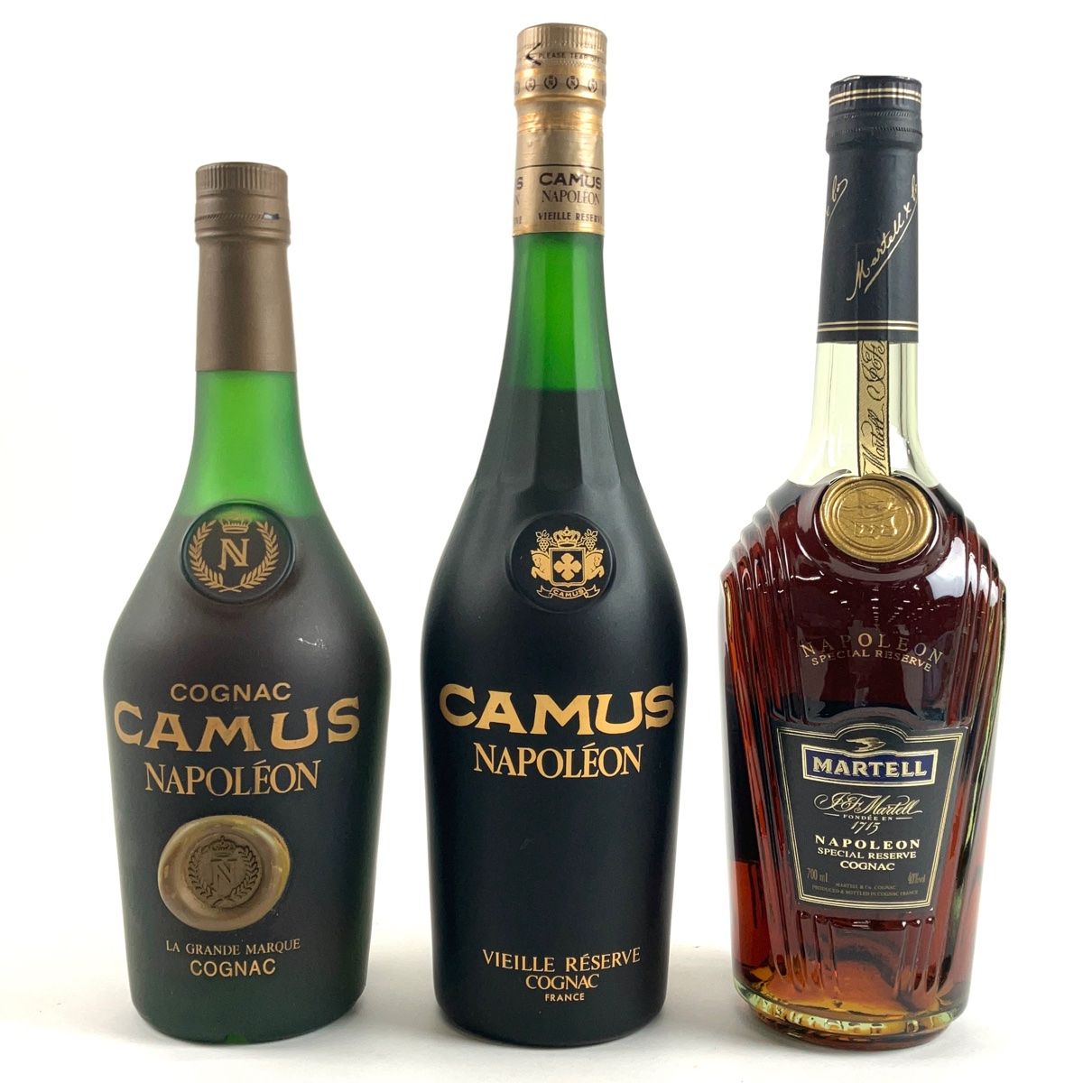 3本 カミュ マーテル コニャック 700ml ブランデー セット 【古酒