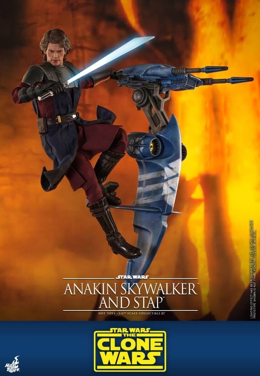 ホットトイズ 1/6 スター ウォーズ クローン ウォーズ アナキン スカイウォーカー ＆ STAP 未開封新品 TMS020 Anakin  Skywalker Hottoys - メルカリ