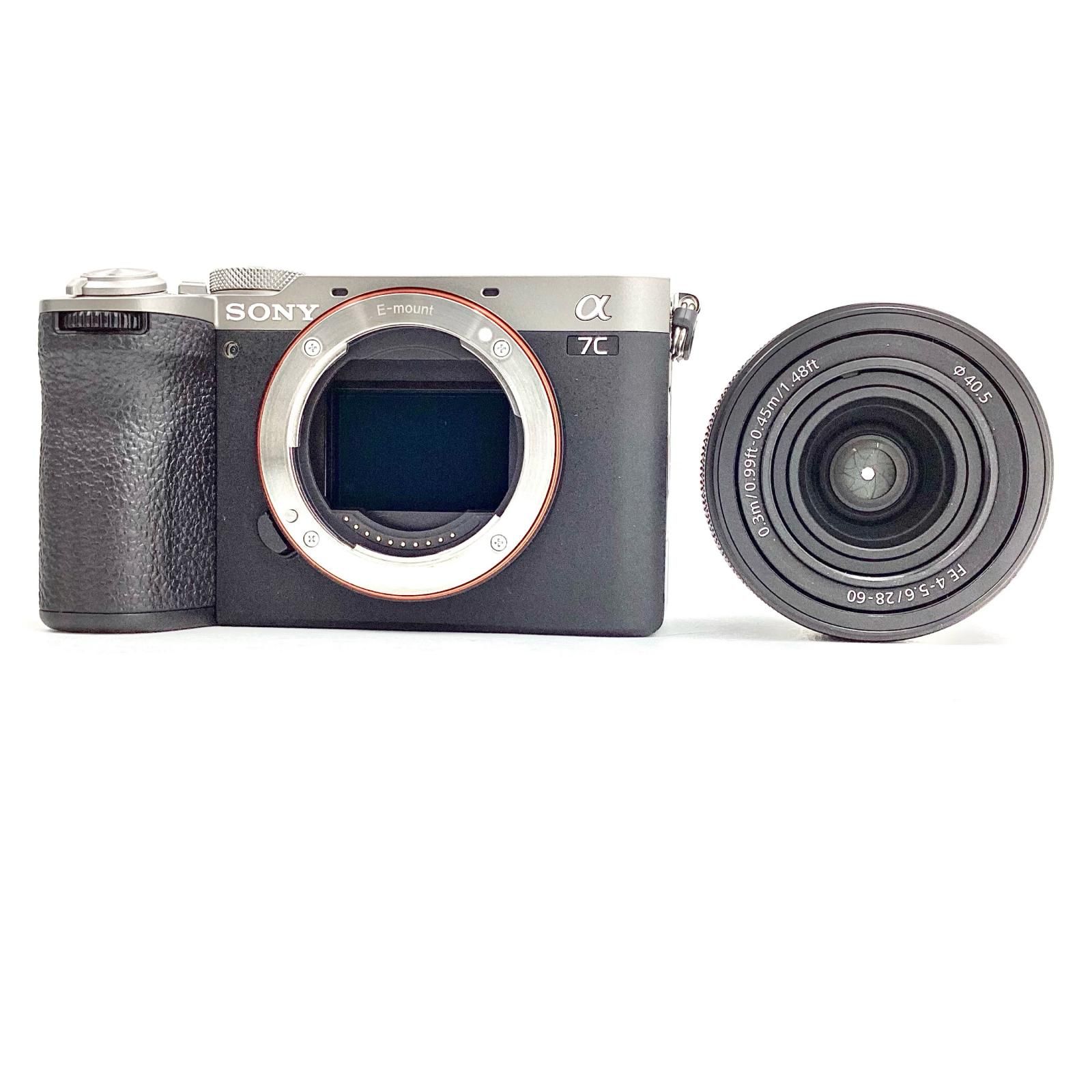 全額返金保証 最速発送 Sony デジタル一眼 α7C II ILCE-7CM2L ズームレンズキット シルバー 動作 済 シャッター324回
