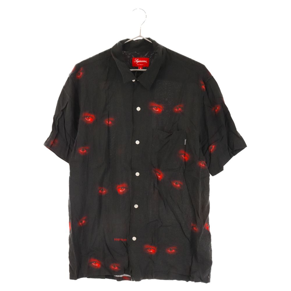 SUPREME (シュプリーム) 19AW Eyes Rayon S/S Shirt アイズ