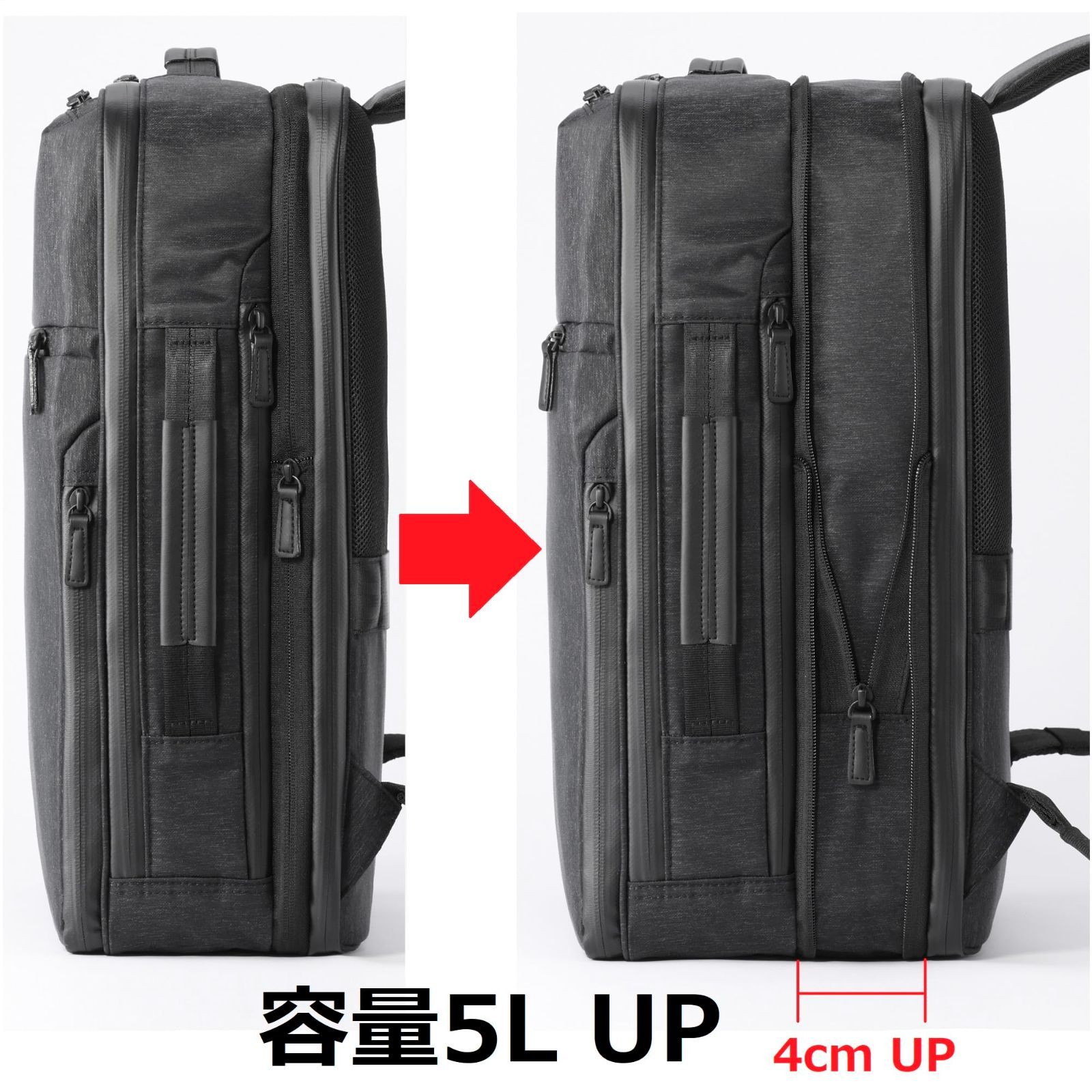 極美品】ace GENE 2WAYビジネスリュックレディース黒