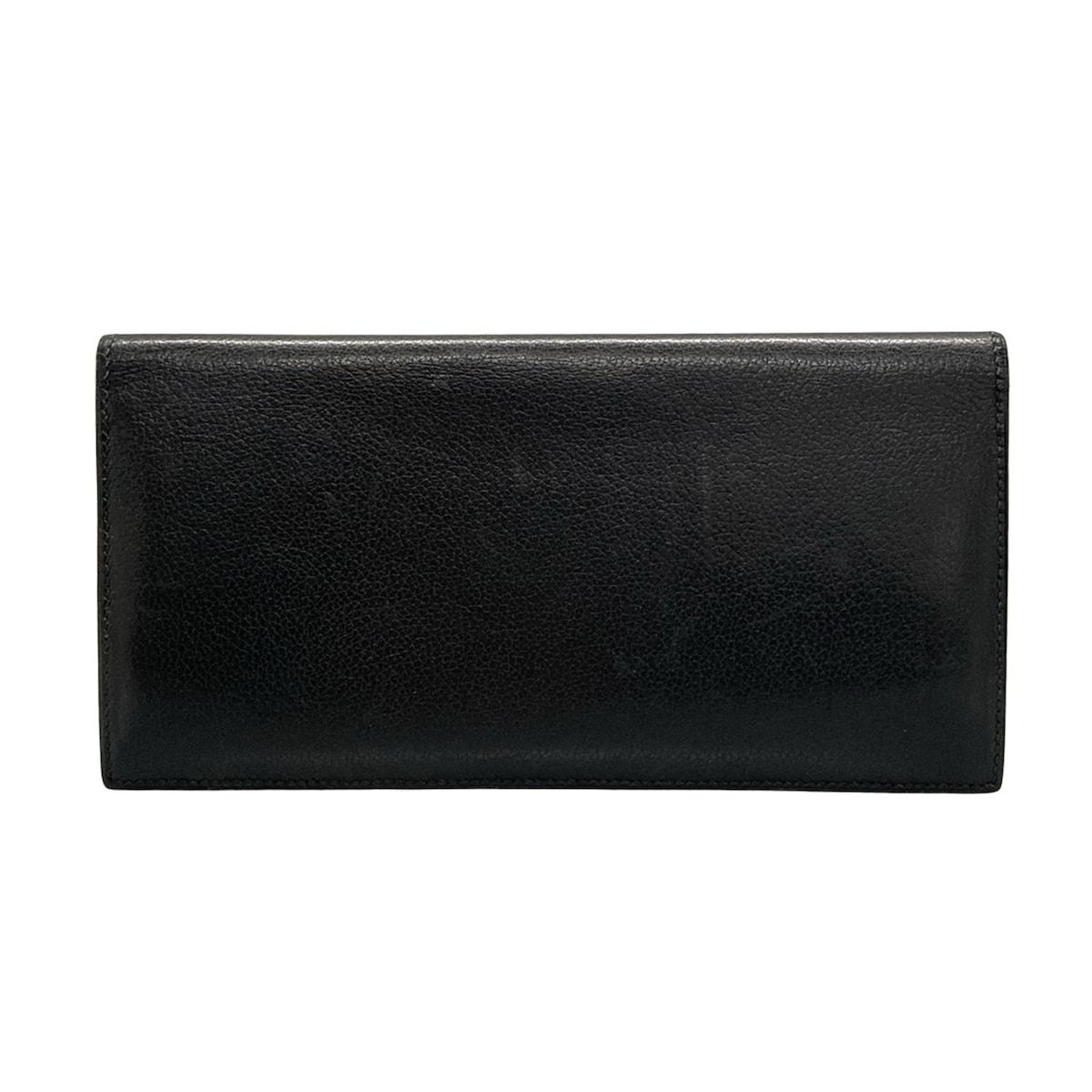 HERMES エルメス 長財布 MC2メンデルロングウォレット 黒 シルバー金具