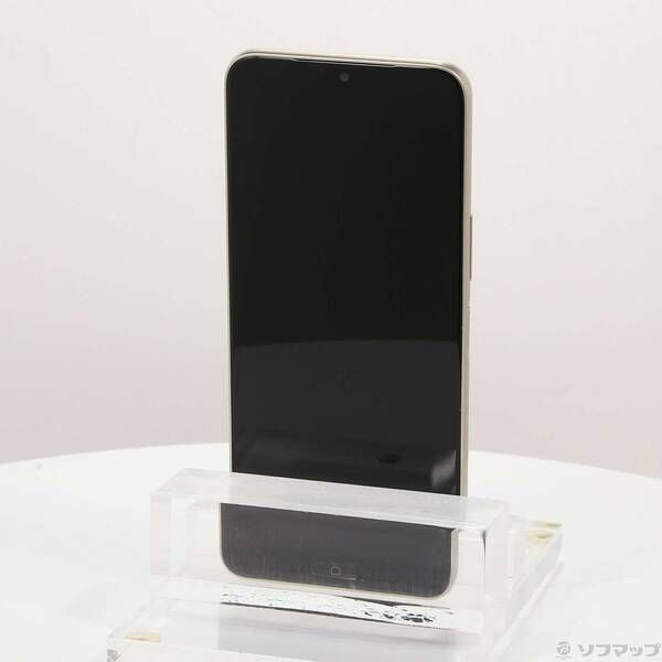 中古品〕 らくらくスマートフォン a 64GB ゴールド A401FC Y!mobile
