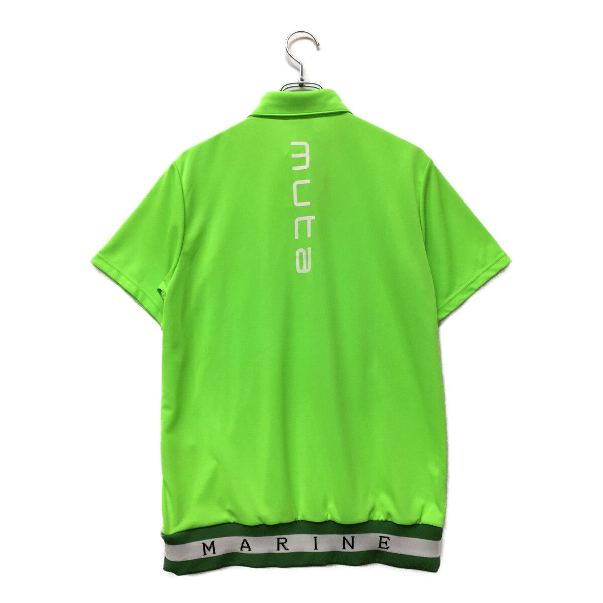 Muta Marin 蛍光イエロー メンズ ゴルフシャツ MUTA MARINE 蛍光