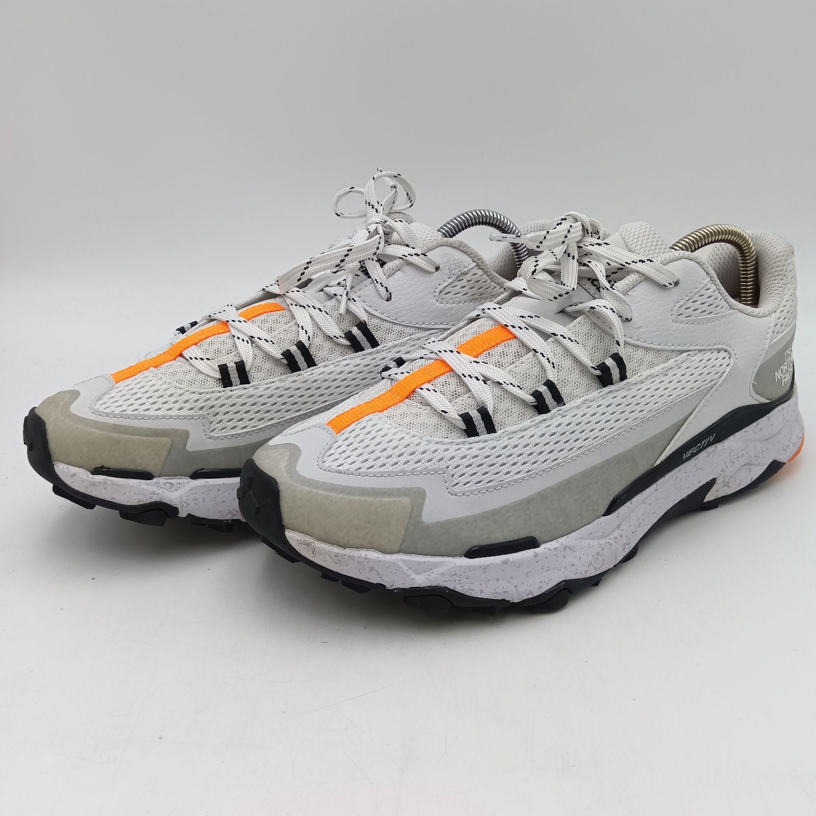 THE NORTH FACE ザノースフェイス スニーカー グレー ホワイト メンズ 25.5cm C-14-6
