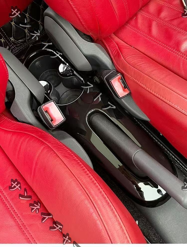 アバルト 595 2012-2025 フィアット500 2011-2025に対応 カーセンターコントロールウォーターカップフレーム ハンドブレーキパネルカバー