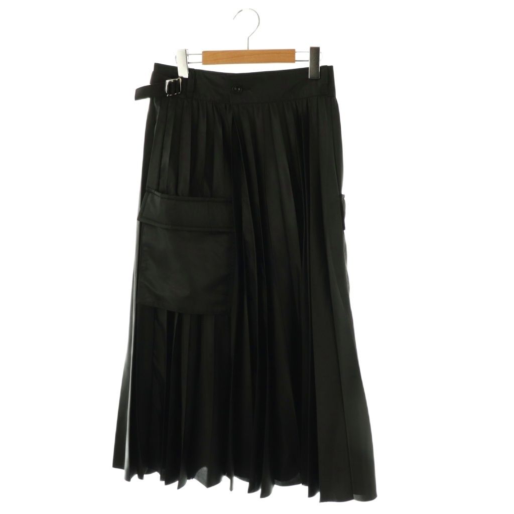 サカイ sacai 24SS Nylon Twill Skirt スカート ラップ プリーツ