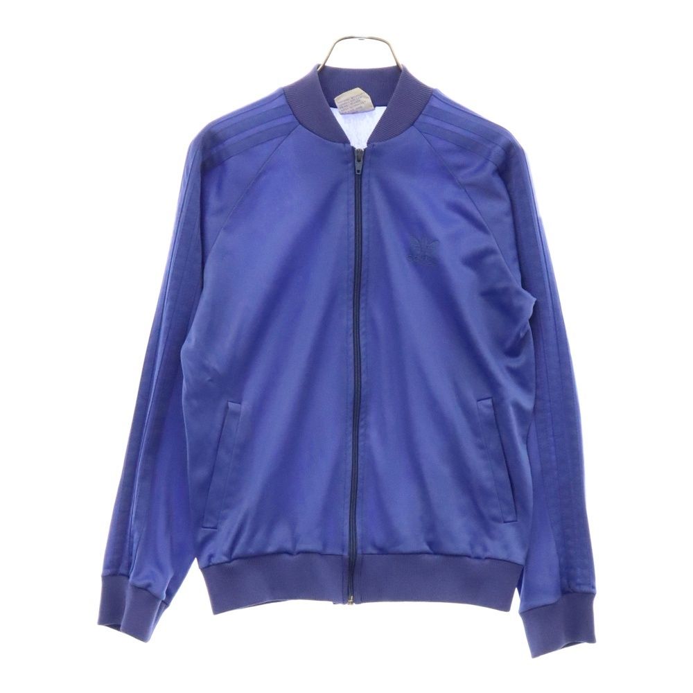adidas (アディダス) 80S VINTAGE ヴィンテージ USA製 同色ロゴ サイドライン トラックジャケット ブルー