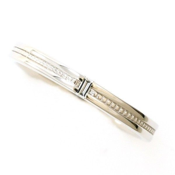 PT950 リング ring 指輪 7号 ダイヤ 0.01 総重量約2.5g