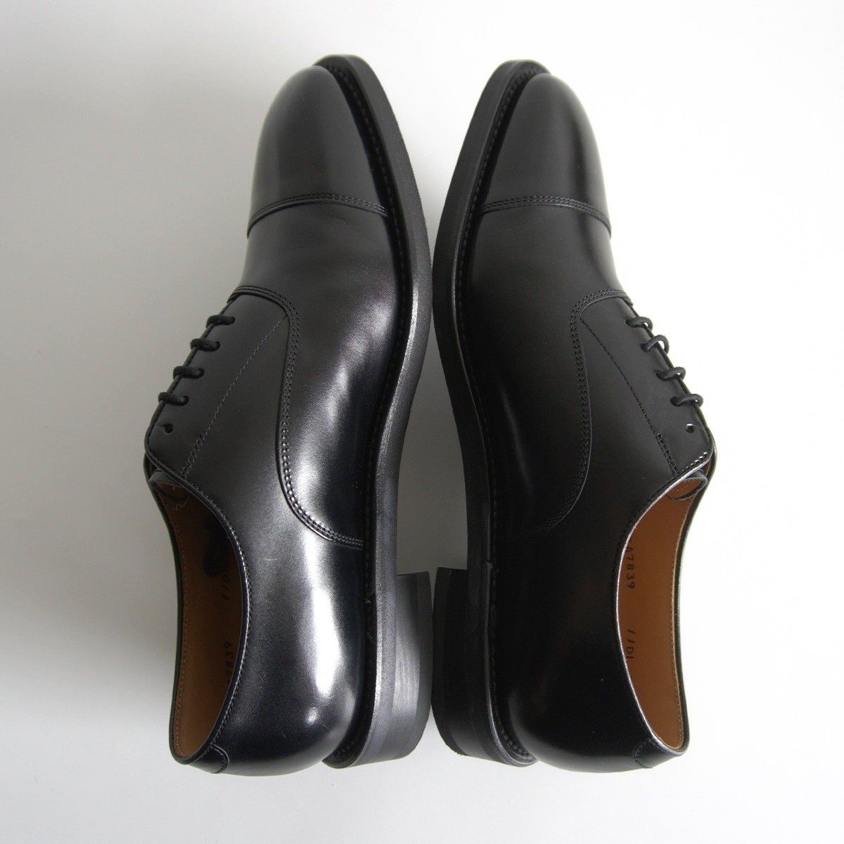 のみ REGAL ストレートチップ レザーシューズ 25.5cm リーガル ブラック ビジネスシューズ 革靴 日本製 25100436