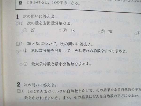 UN86-106 塾専用 中3/中学3年 新中学問題集 数学テキスト 14m5B