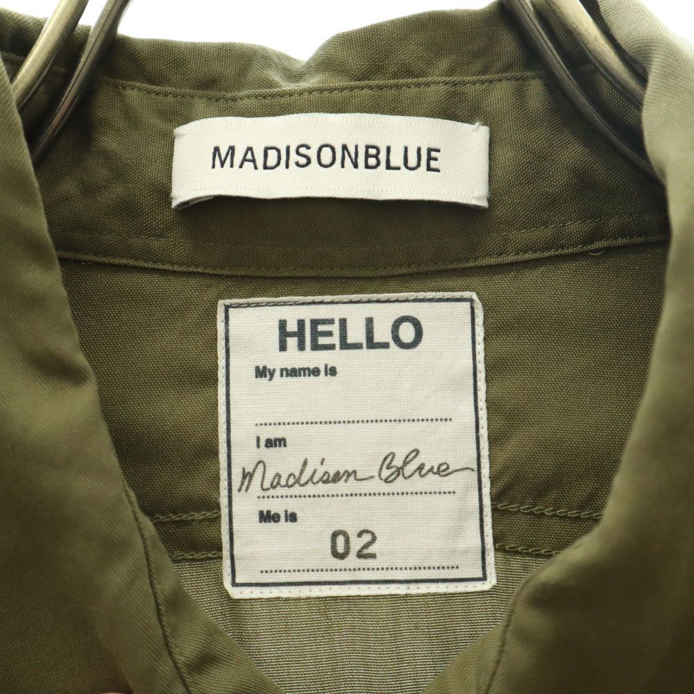 MADISONBLUE - マディソンブルー 長袖 シャツ M グリーン MADISON BLUE ボタンフラップポケット レディース 楽天市場】古着 MADISON BLUE マディソンブルー 長袖 シャツ M