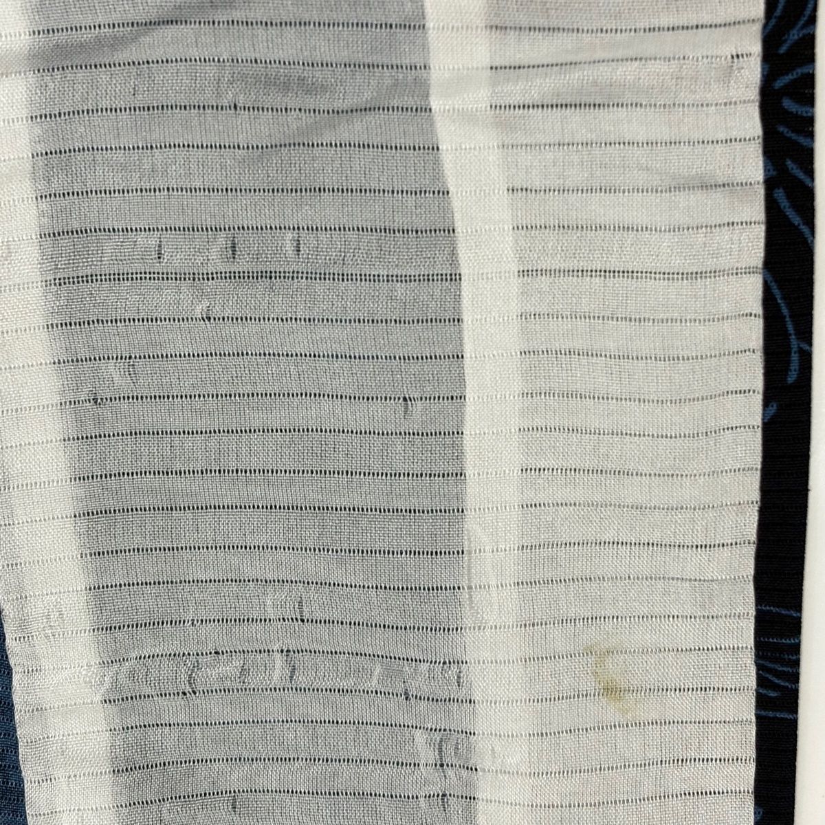 小紋 身丈160.5cm 裄丈64.5cm 正絹 秀品 【中古】 小紋 身丈160.5cm 裄丈64.5cm M 薄物 絽 花唐草 紺色 正絹 秀品 【中古