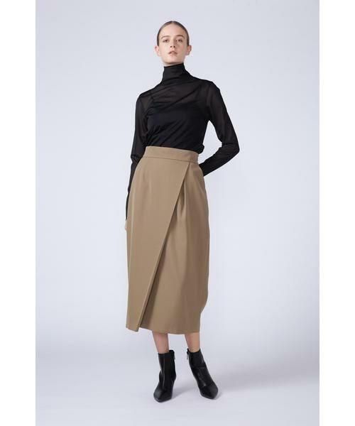 669t* ADORE アドーア ウール混 クリアツイルスカート