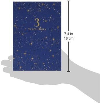 アーティミス ARTEMIS 日記帳 3年連用 星座 : 3年連用日記帳 0 Past メール便ご選択で送料無料 日常使いの3年日記 B6 紺 | この手帳は凄い！日記や長期計画を比較できる「3年連用ダイアリー 5月25日はポイント最大10倍祭＼楽天1位／