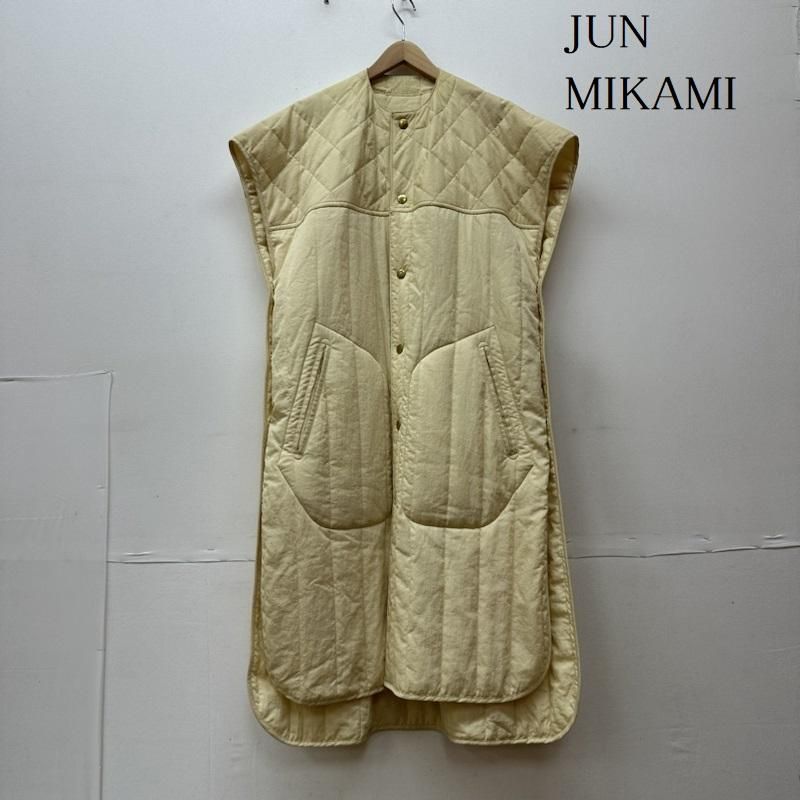 jun mikami　キルティング　スリーパーコート　ロングベスト jun mikami キルティング スリーパーコート ロングベスト - メルカリ