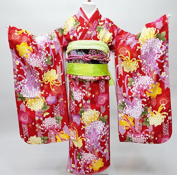 七五三 七歳 女児 女の子 着物フルセット 着物は花夢二 結び帯と箱せこセットは式部浪漫 日本製 NO34887 - メルカリ