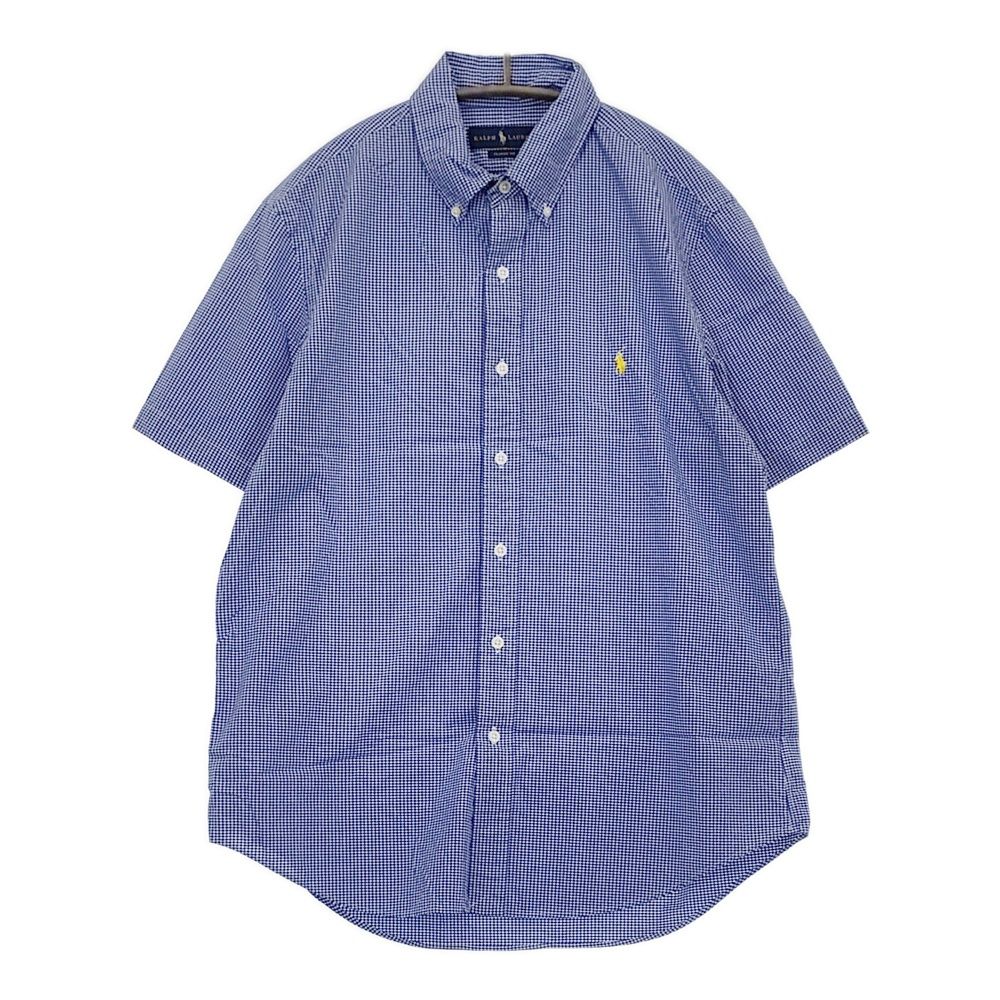 古着 ラルフローレン Ralph Lauren CLASSIC FIT クラシックフィット ギンガムチェック 半袖 ボタンダウンシャツ メンズS相当 /eaa553963 RALPH LAUREN CLASSIC FIT クラシックフィット ギンガムチェック