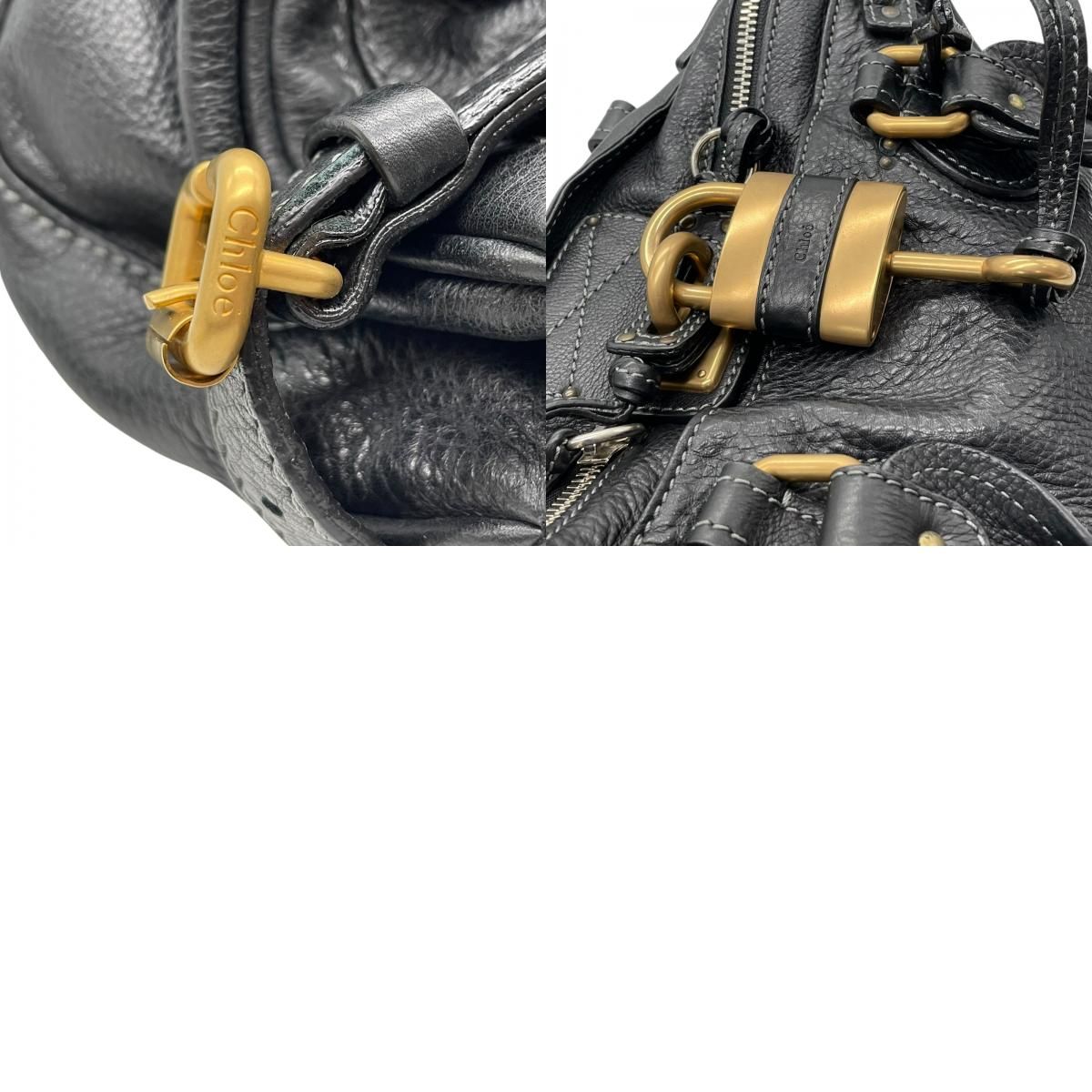 極美品】クロエ Chloé パディントン ハンドバッグ ブラック 黒