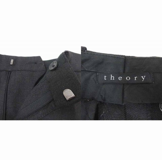 ✨️極美品✨️ セオリー ワイドカフパンツ ブラック　Mサイズ　Theory セオリー Theory 25SS Neoteric Twill Utility Wide Pant パンツ