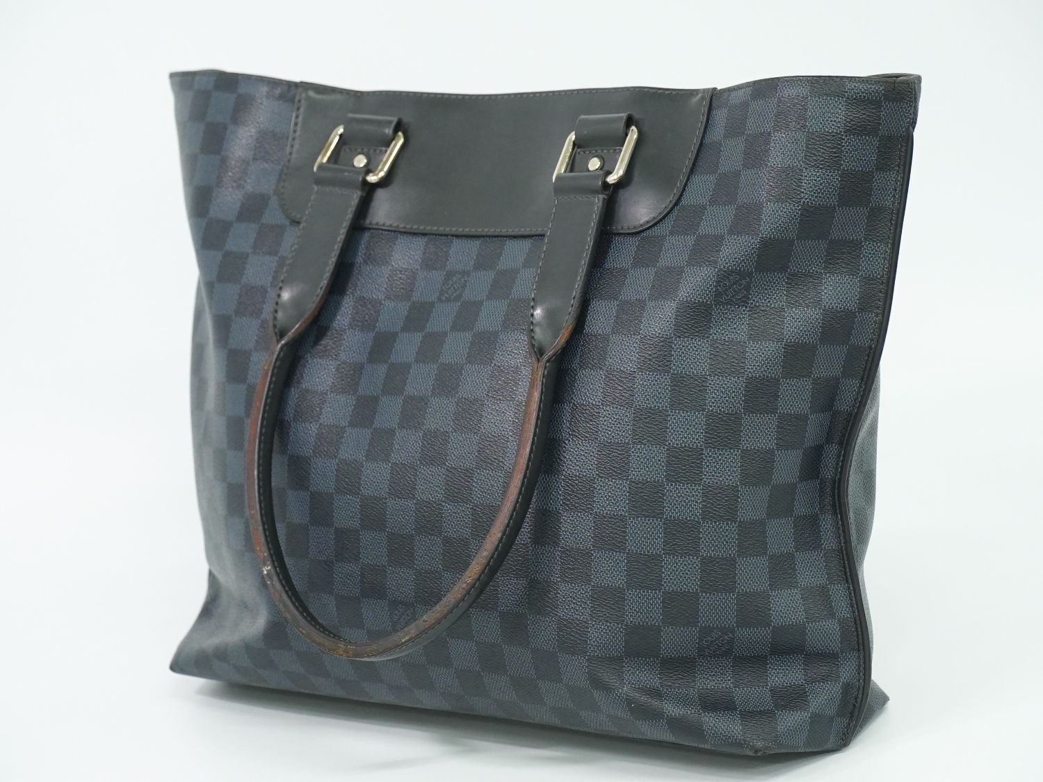 ルイヴィトン LOUIS VUITTON LV カバヴォワヤージュ ダミエ コバルト トートバッグ ブラック ブルー N 41397 ビトン バッグ フォロー割