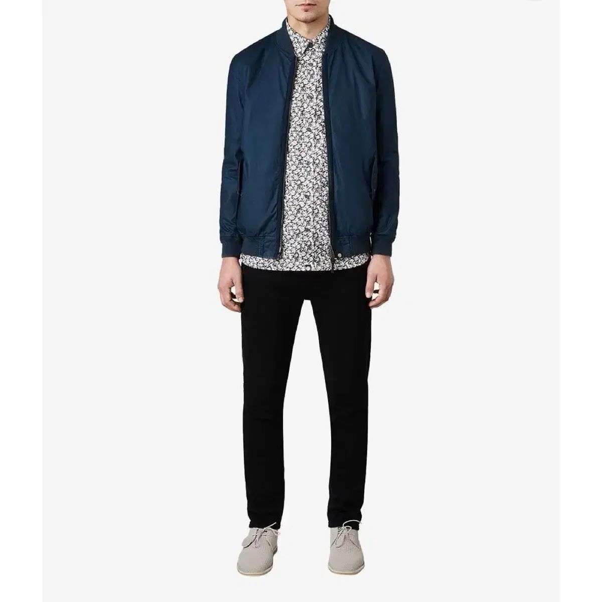 プリティ グリーン ネイビー ボンバージャケット モード オアシス リアム ギャラガー