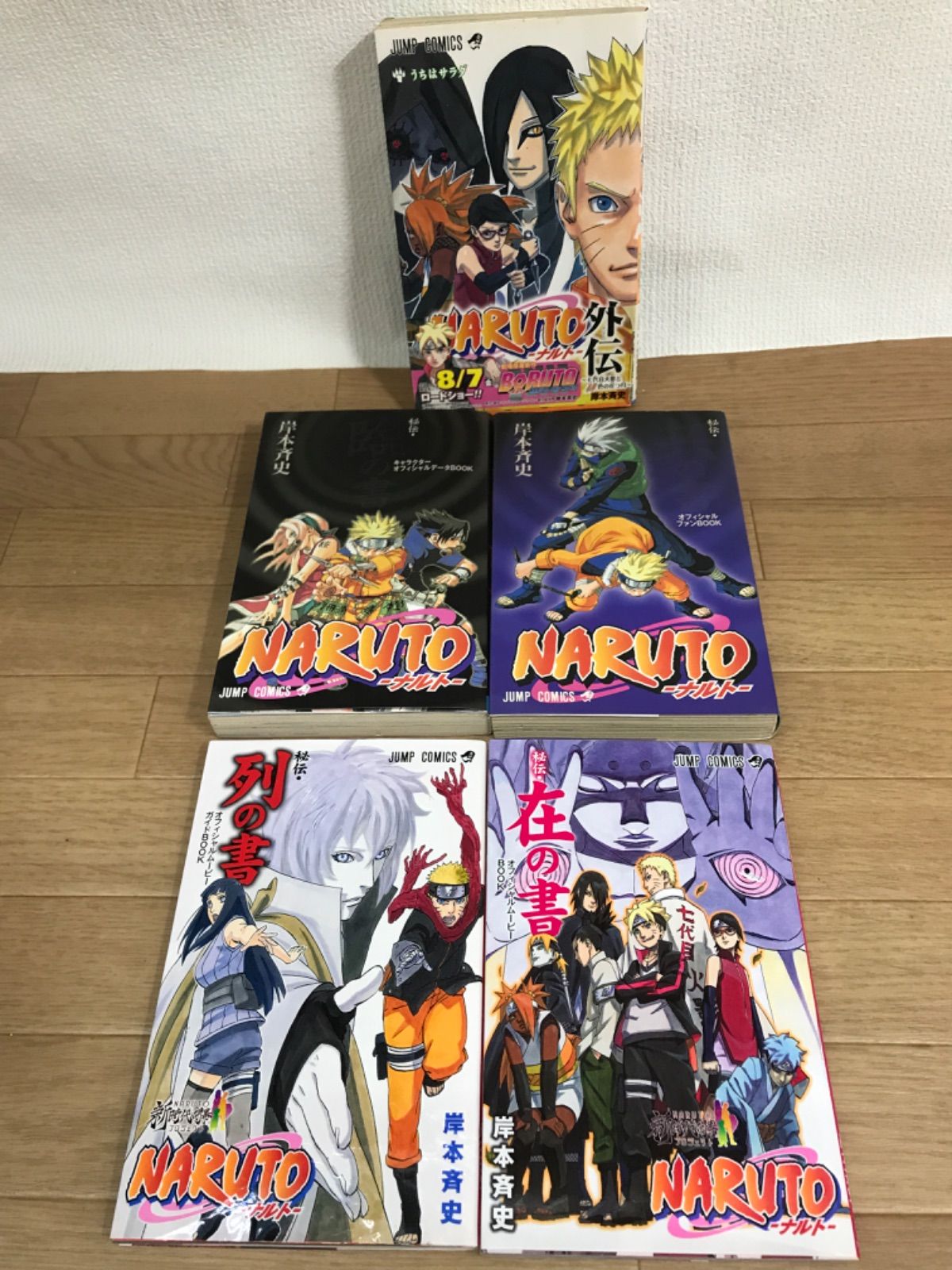 NARUTO 全巻セット + 非売品 秘伝セット 映画限定秘伝書＋イラスト集2点 ☆【未開封2冊】NARUTO ナルト 1~72巻+秘伝書2冊
