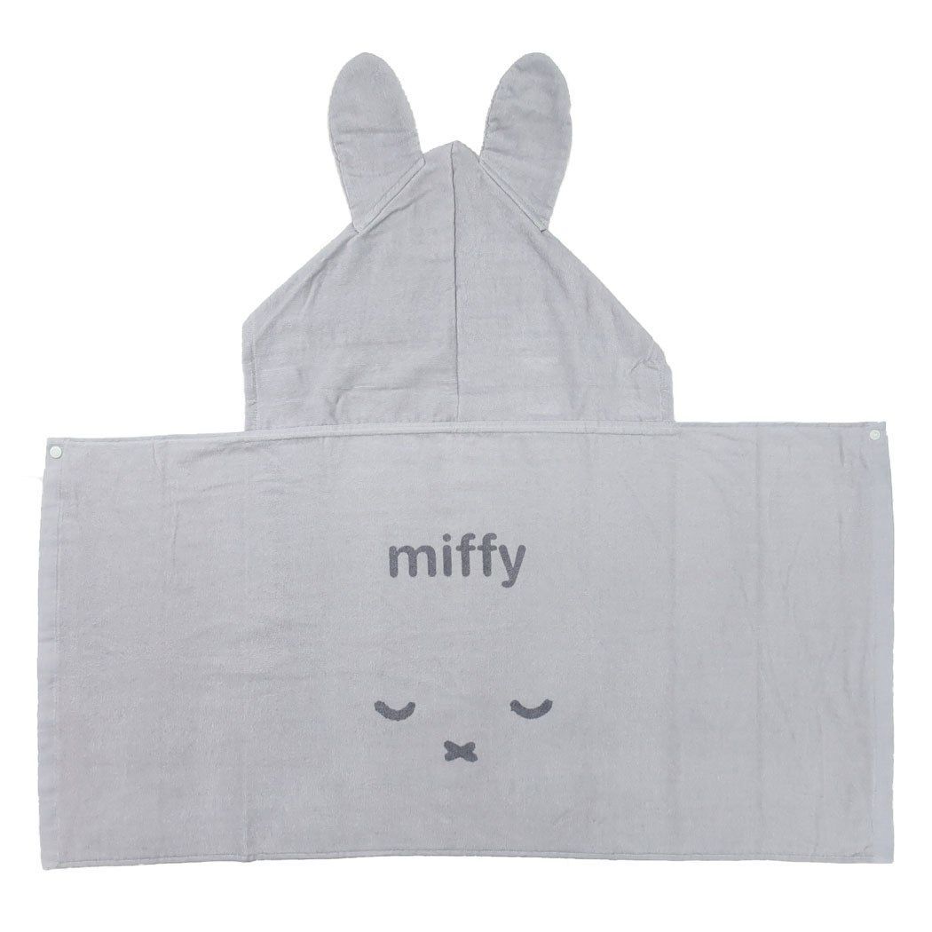 平日13時までに決済完了で当日出荷】強い日差しから守ってくれる miffy ミッフィー すやすやフードミッフィー フード付きタオルポンチョ スポーツタオル  グレー ディックブルーナ 丸眞 スポーツ観戦 絵本キャラクター - メルカリ