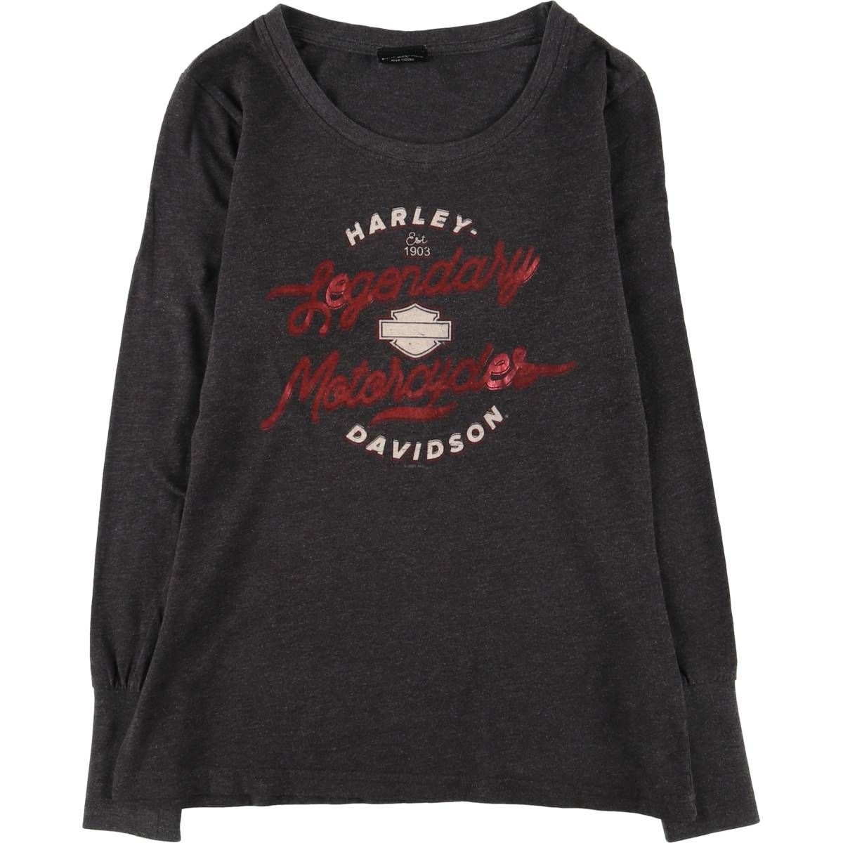 古着 ハーレーダビッドソン Harley-Davidson ロングTシャツ ロンT レディースXS相当|eaa543073