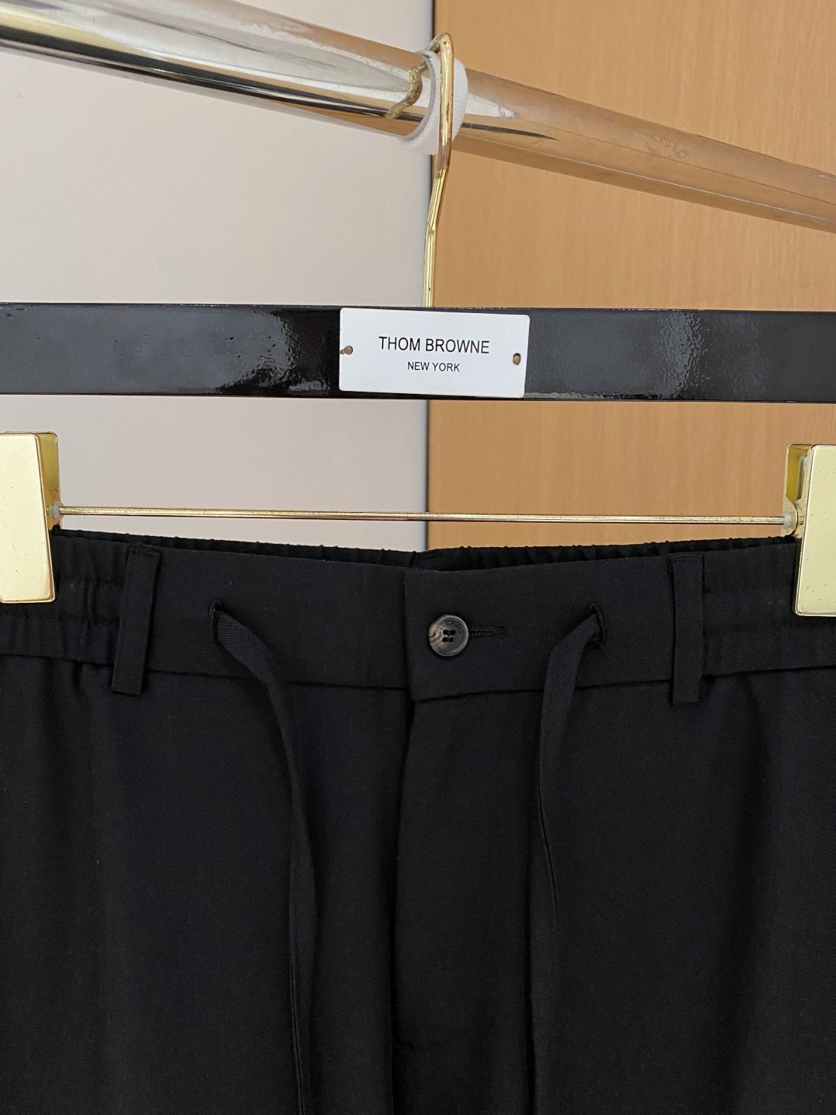 ブラックM～３XL ロロピアーナLoro Piana メンズ リネンブレンド カジュアルパンツ ドローストリング付き ストレートフィット