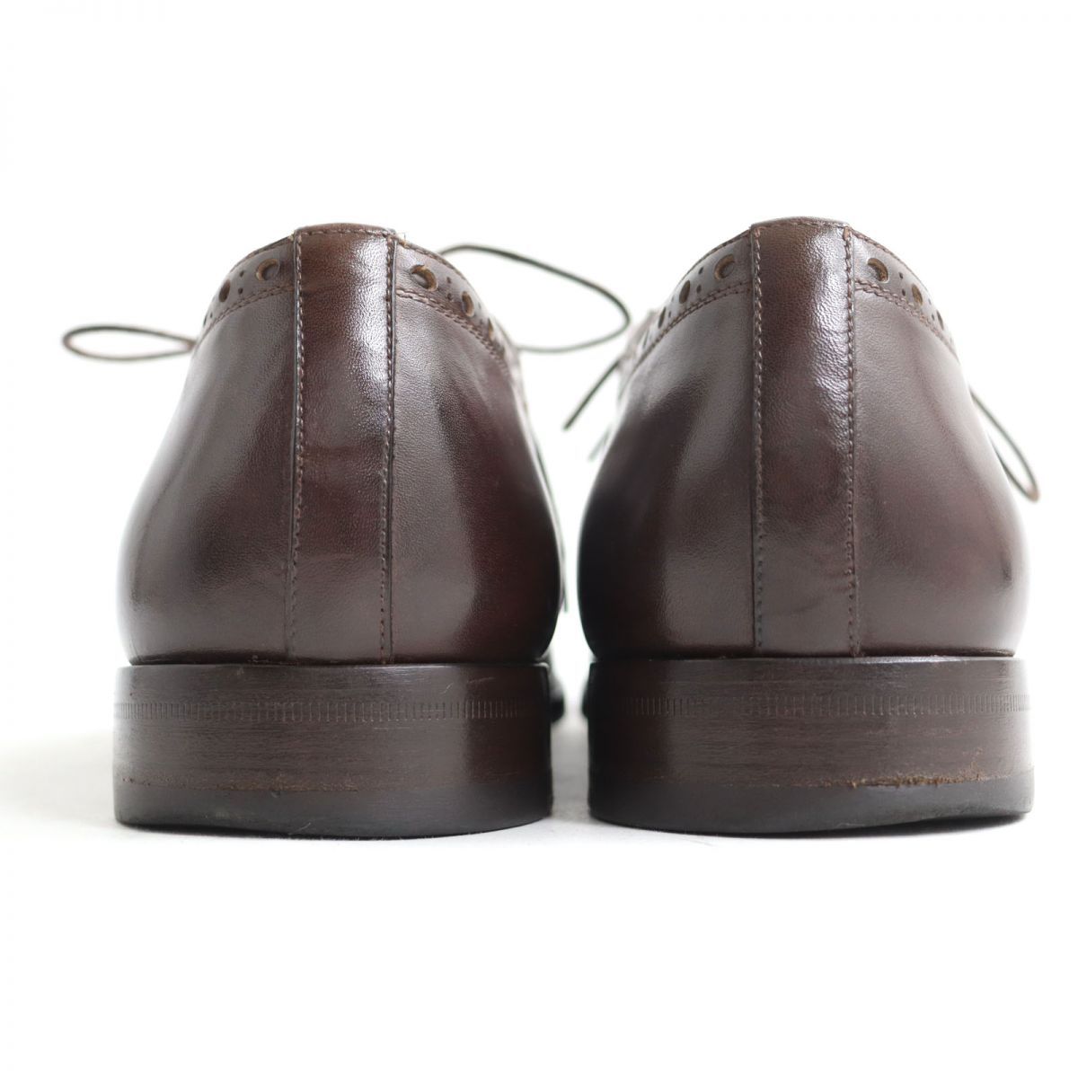 未使用　dunhill ダンヒル　ストレートチップ　革靴　セミブローグ 未使用 dunhill ダンヒル ストレートチップ 革靴 セミブローグ