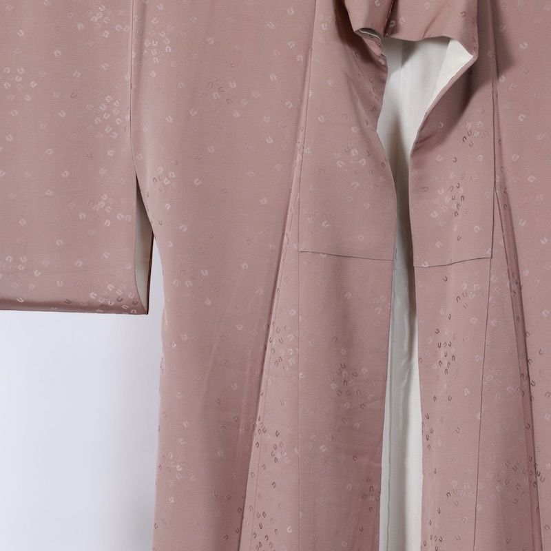 色無地 裏柳色 一つ紋 K-5104 色無地（洋花更紗・裏葉柳色/共色