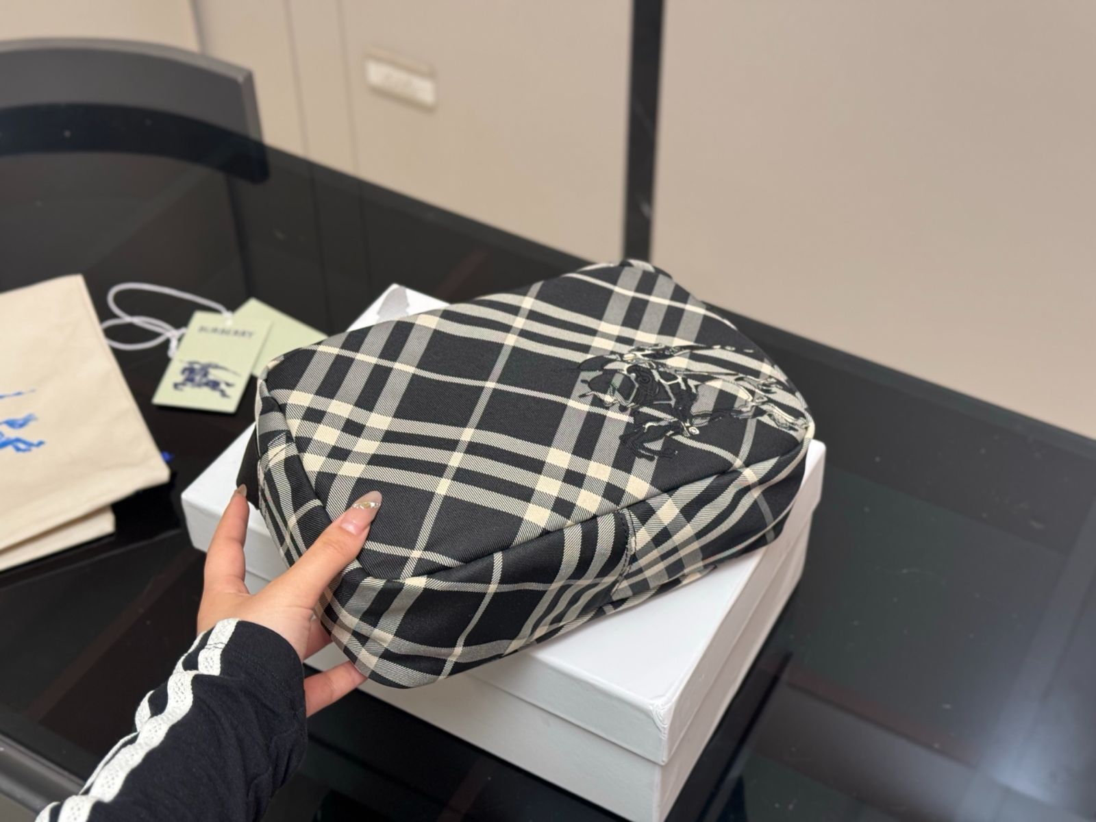 26×18cm 最新生地のグレーンチェック