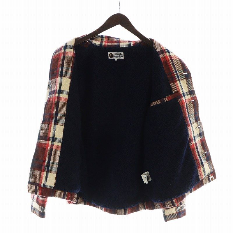 アベイシングエイプ A BATHING APE 23AW CHECK CPO JACKET