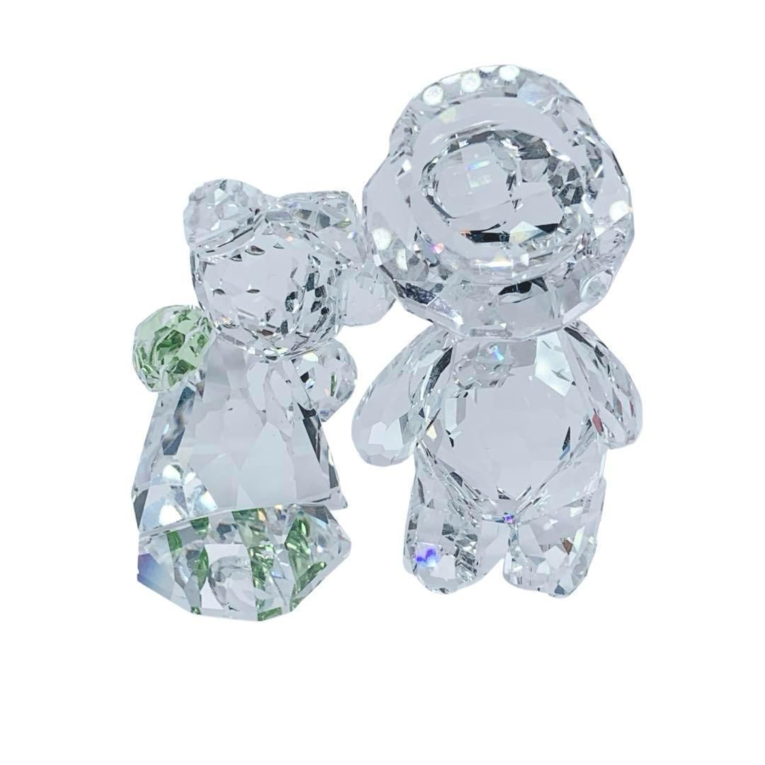 希少　スワロフスキー　あなたと私　クリスタル　ベア　インテリア 希少 スワロフスキー あなたと私 クリスタル ベア インテリア - メルカリ